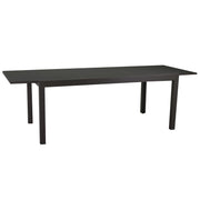 Table en aluminium boise extensible anthracite mat m160 - 220x90xh67,5 - 75