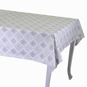 Nappe rectangulaire en brocart de Venise blanc cm140x180