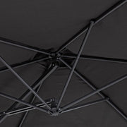 Parasol de jardin sorrento gris 3 mètres