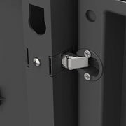 Armoire haute en plastique 4 étagères renforcées 88x45x181H cm. Garage XL noir