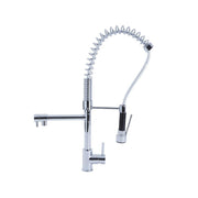 Mitigeur de cuisine avec douche finition chrome h.66x32 cm
