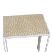 Colonne en métal Lucilla 2 pcs blanc