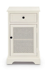 Table de chevet classique Amabel 1 porte et 1 tiroir 42x32x72h cm
