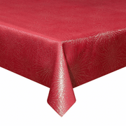 Nappe de Noël antitache 150x300 cm Vega Rouge