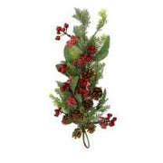 Guirlande en plastique rouge cm56