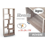 Salles de bibliothèque de design Rovere 70 x 24 x 178 h cm cm