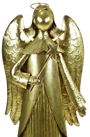 Grand ange doré avec étoile nai-2228 cm. 55 x 21 h 147