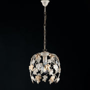 Chandelier de suspension en fer d'or léger 30x H37 cm Ivy