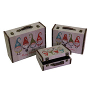 Valise rectangulaire en éco-cuir 1-3 gnomescm40x30h14