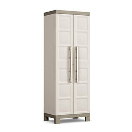 Armoire polyvalente avec deux portes et quatre étagères Beige EXCELLENCE 65 x45x h182 cm