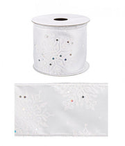 Ruban Blanc Flocon de Neige 12x 4M Display12