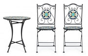 Promo set table Positano avec chaises en fer