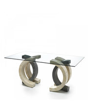 Table fixe 180 x 100 - Transparent - Olimpia