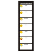Tableau magnétique Emoji avec marqueur cm20x60x1,5