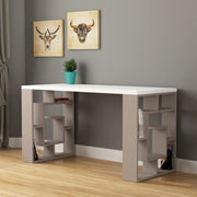 Bureau Labirent 140 tourterelle blanc