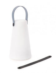 Lampe de jardin LED cylindrique en polyéthylène