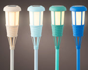 Torche solaire en plastique 4 couleurs pour usage extérieur