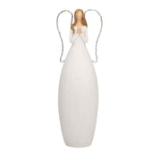 Ange en résine blanche avec led cm10x7h30