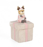 Décoration Blanca Boîte Rose H14,5 4x