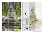 Paravent imprimé 3 panneaux Buddha 120,6x2,5xh180,6x2,5xh180