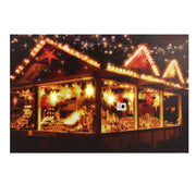 Panneau led rectangulaire en bois multicolore cm60x40h1,8