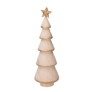 Sapin en bois blanc et or cmø7h22