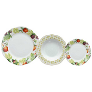 Service De Vaisselle 18 Pièces Porcelaine Multicolore Florence