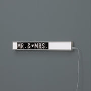 Lampe de table en métal blanc 3x80x10h cm