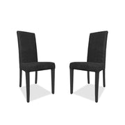 Chaise rembourrée Nancy tissu Yuma 16 anthracite 45x50x60