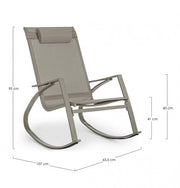 Fauteuil de jardin à bascule Bizzotto
