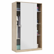 Armoire 2 Portes Coulissantes Cm 120 x 50 x 20 Chêne