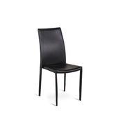 Structure métallique de chaise en noir couvert 41x42xh.95 cm