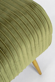 Banquette 2 places Selena couleur olive en velours