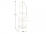 Armoire d'angle classique Emily 4 étagères