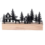 Arbre en métal led noir cm20x4h11
