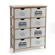 Poirée moderne des tiroirs décorés 8 tiroirs 67 x 28 x 87 h cm cm