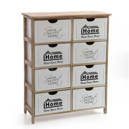 Poirée moderne des tiroirs décorés 8 tiroirs 67 x 28 x 87 h cm cm