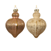 Assortiment de boules de Noël Oignon H 11 x Ø8 cm