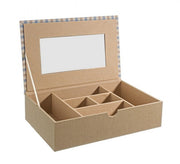 4x Boîte à Bijoux Judy Bleu Clair