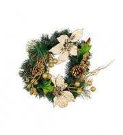 6x Couronne Kyle Poinsettia Champagne D35