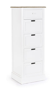 Commode 4 tiroirs Dorotea blanche