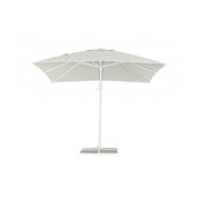 Parasol Eden avec bras en bois blanc naturel 3x3 m