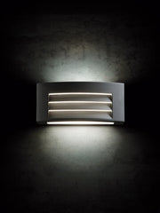 Applique en aluminium moulé avec diffuseur opalin - Lumière chaude - 10W - 840 lumens - IP54 graphite