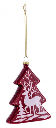 Pendaglio Vt Reindeer Pino Rosso 12x