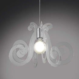 Suspension Chandelier en plexiglas Mizar Diamètre transparent 64x H41 cm