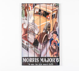 Impression sur bois avec toile multicolore 60x100 cm