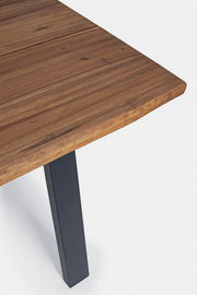 Table des meubles en bois naturel Oslo 200 x 100 cm