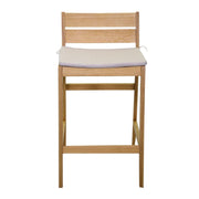 Tabouret en bois avec coussins de jardin cm 44 x 53 xh 64-85