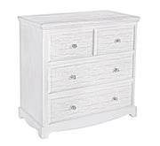 Commode 4 tiroirs Blanc blanc