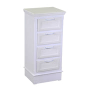 Armoire en bois Liverpool 4 tiroirs blanc cm37x30h79.5
